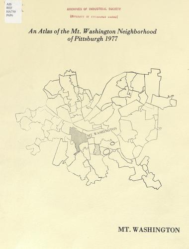 Pittsburgh neighborhood atlas