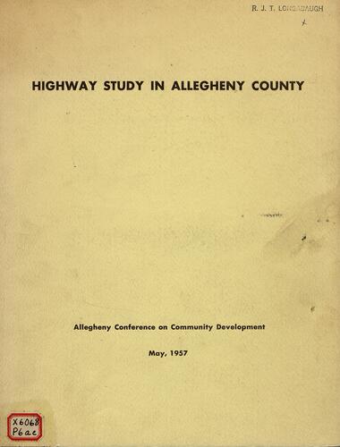 Highway Study in Allegheny County
