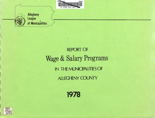 Report of Wage & Salary Programs In the Municipalities of Allegheny County
