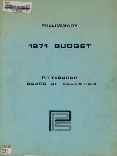 Budget, Preliminary 1971