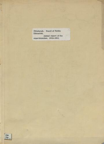 Annual Report of the Superintendent