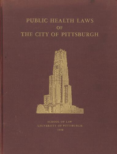 Public Health Laws of The City of Pittsburgh