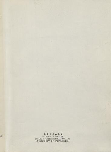 The Planning of Tax Acquired Property for public use in The City of Pittsburgh