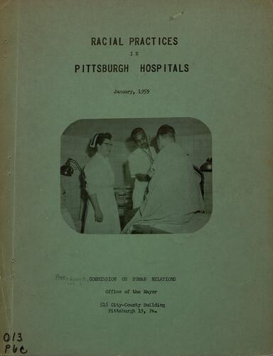 Racial practices in Pittsburgh hospitals