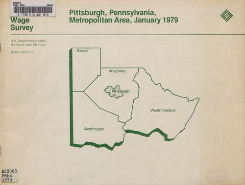 Area Wage Survey: Pittsburgh, Pennsylvania, metropolitan area, U.S. Department of Labor, Bureau of Labor Statistics