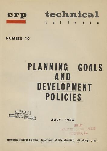 Planning Goals and Development Policies