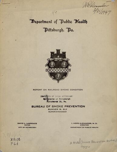 Report on Railroad Smoke Condition