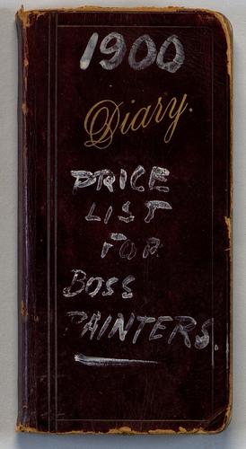 Carl T. Schofer Diary, 1900