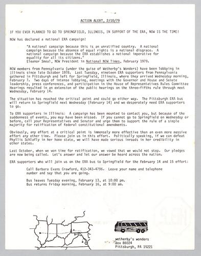 Action Alert letter