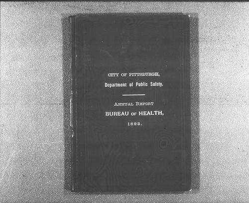 Department of Public Health Annual Report, 1893