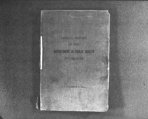 Department of Public Health Annual Report, 1910
