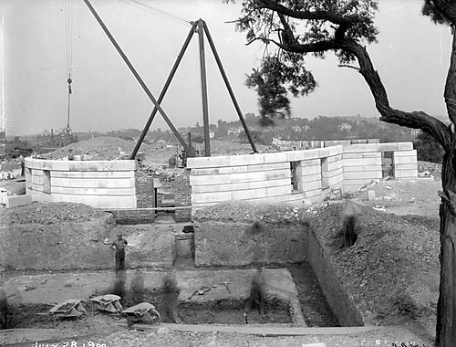 Allegheny Observatory construction