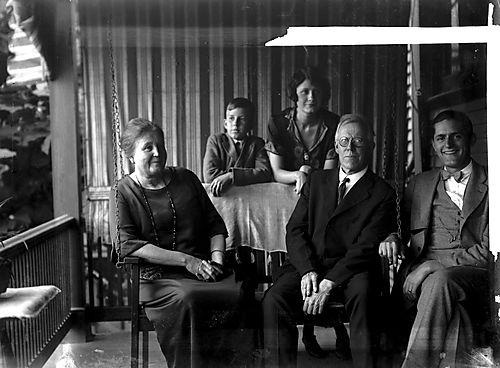 Jordan family on porch