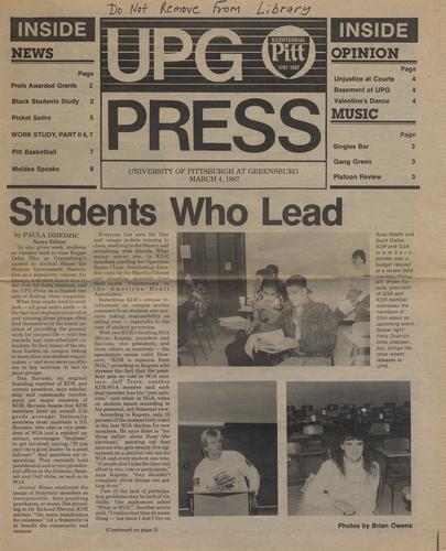 University of Pittsburgh at Greensburg press