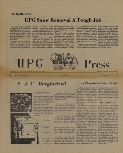 University of Pittsburgh at Greensburg press