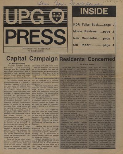 University of Pittsburgh at Greensburg press