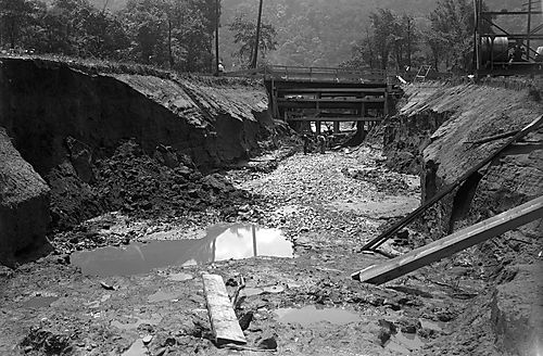 Subway Banks Washed Out by Storm