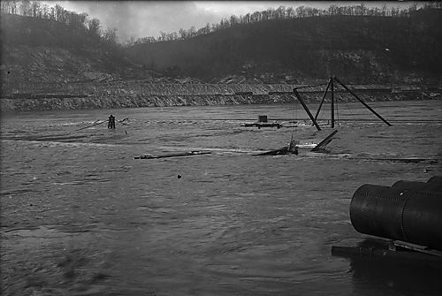 North Cofferdam, Flooded