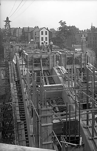 Work on Meadow Street Bridge