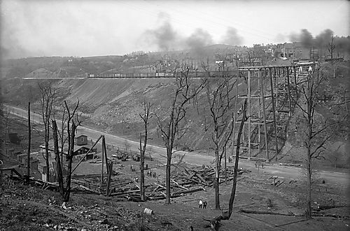 Old Larimer Avenue Bridge Destruction