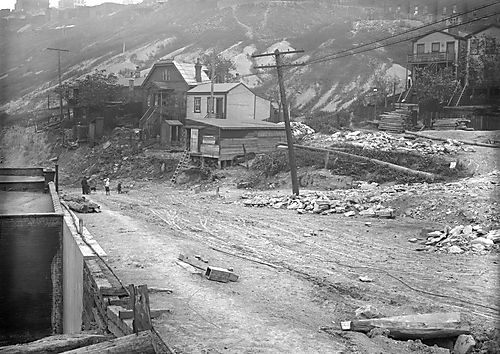 Rubble on Kirkpatrick Street
