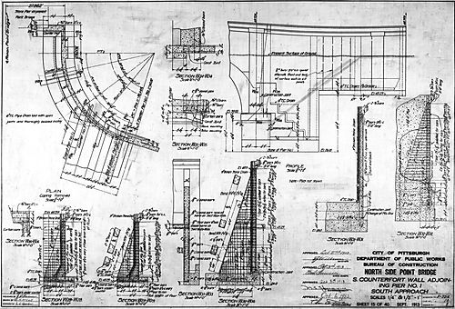 Diagrams of the North Side Point Bridge