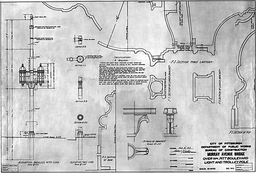 Diagrams of the Murray Avenue Bridge