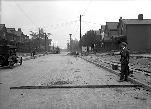Brick Pavement Test Hole