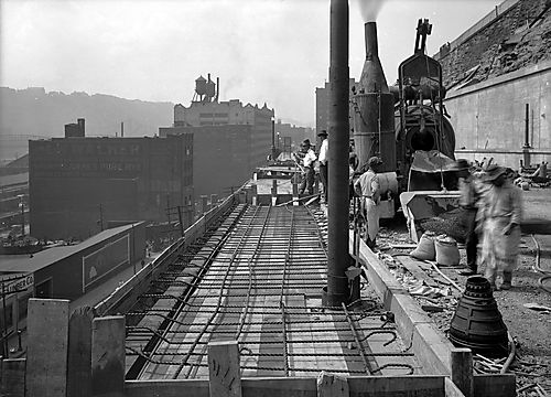 Boulevard of the Allies Wall Construction