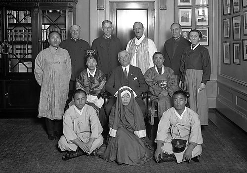 Mayor Kline with Korean Missionaries