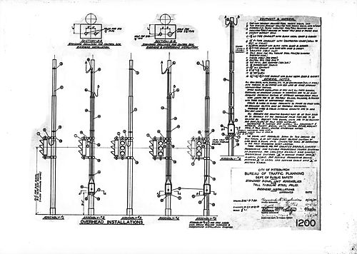 Diagrams of City Traffic Lights
