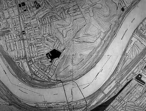 Map of Hazelwood and Glen Hazel Heights