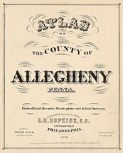 Atlas of the County of Allegheny, PA
