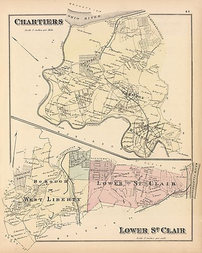 Chartiers, Borough of West Liberty, Lower Saint Clair
