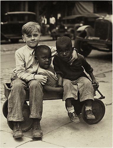 (Neighborhoods - Three Children and Wagon)