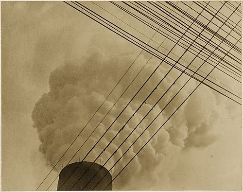 (Composition - Smoke Stack and Wires, Version 1)