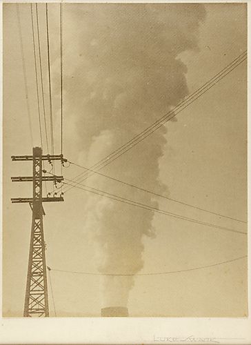 (Composition - Smoke Stack and Wires, Version 2)