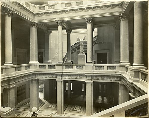 (Carnegie Institute: Entrance to Fine Arts Department)