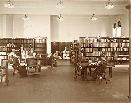 (Carnegie Library: Staff at Work, 1912)