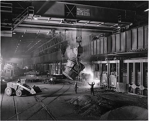 (Industry: Jones &amp; Laughlin Steel Mill Interior)