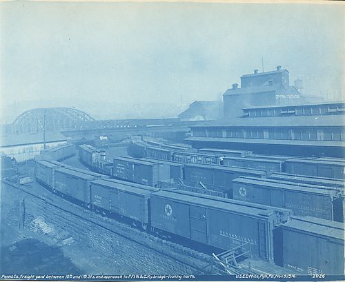 (Industry: Pennsylvania Company Freight yard Between Tenth and Eleventh Streets)