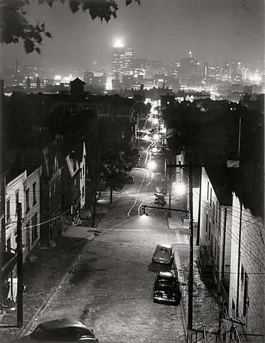 (Overview: Looking toward Downtown Pittsburgh from Fineview Hill at Night)