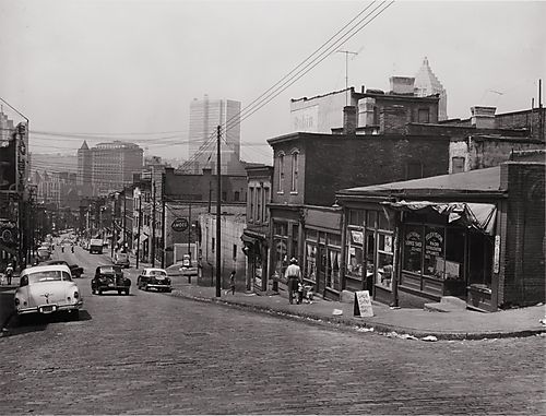 (Neighborhood: Hill District, Looking towards Downtown from Wylie Avenue)