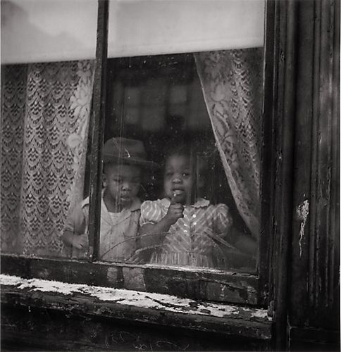(Neighborhood: Hill District, Children at Window, Forbes and Marion Streets)