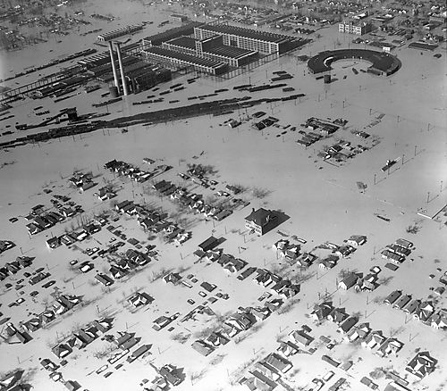 Aerial View of Flood