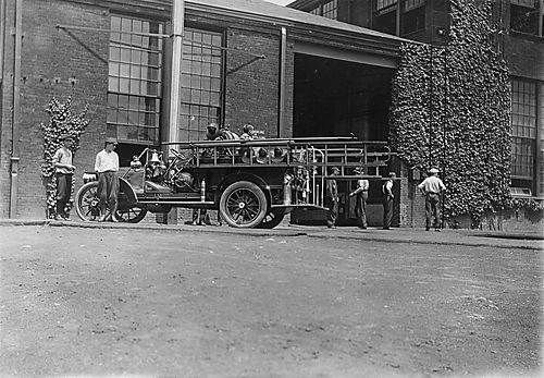 Boy on Fire Engine