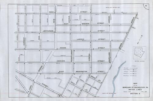 Borough of Rochester water lines, section 4 of 6