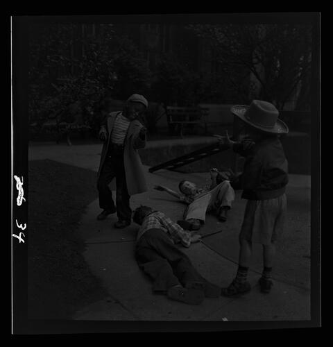 Children Playing in Garden