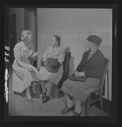 Nurse and Patients at Glaucoma Clinic