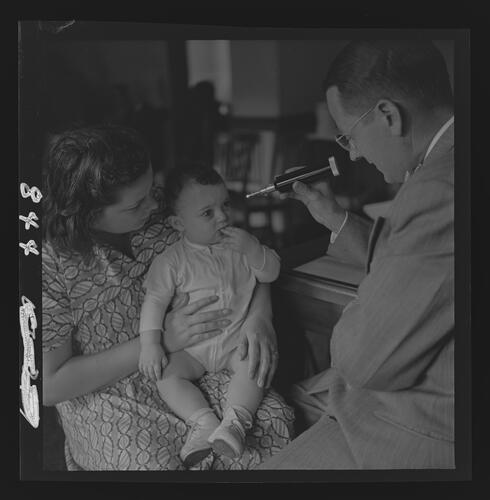 Baby Being Examined at Glaucoma Clinic